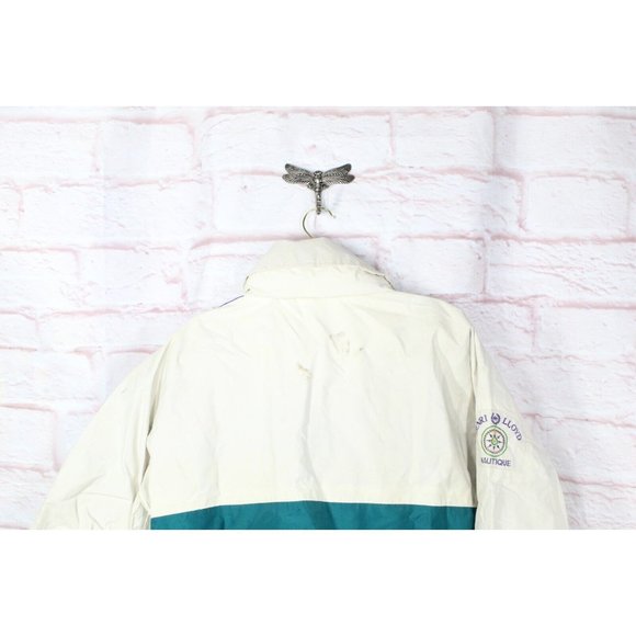 Vintage 80s Henri Lloyd Natique Sailing Multicolor Full Zip Rain Work Jacket M - Picture 5 of 11
